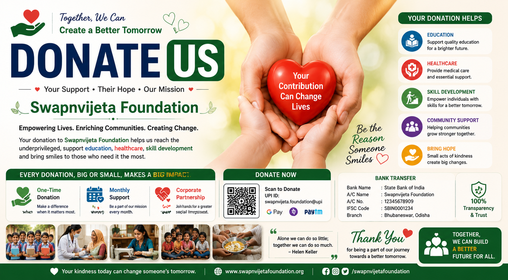 Donate to Swapnvijeta Foundation